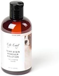 Eye Envy Tear Stain Remover Solution for Dogs | 100% Natural, Safe | Recommended by Breeders/Vets/Groomers | Contains Colloidal Silver | Remove Stains from White/Light Fur, Skin Folds (8oz)