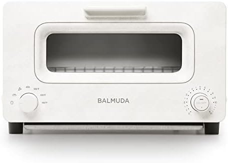 BALMUDA The Toaster | Steam Oven | 5 Cooking Modes – Sandwich Bread, Artisan Bread, Pizza, Pastry, Oven | Compact Design | Baking Pan | K01M-WS | White | US Version