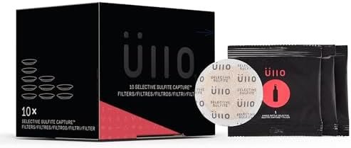 Ullo Full Bottle Replacement Filters (10 Pack) With Selective Sulfite Technology To Make Any Wine Histamine And Sulfite Preservative Free