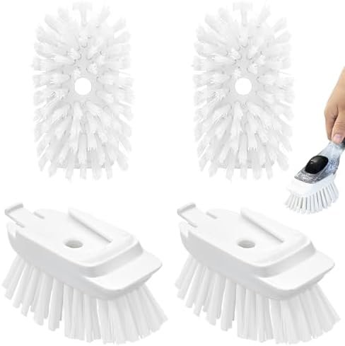 Dish Brush Refill for OXO New Dish Brush, 4 Pack Soap Dispensing Dish Brush Refills, Dish Brush Replacement Head