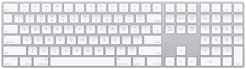 Apple Magic Keyboard with Numeric Keypad: Wireless, Bluetooth, Rechargeable. Works with Mac, iPad, or iPhone; US English – White
