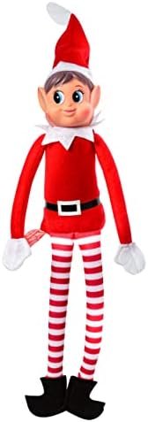 Christmas Elf Behaving Badly Plush Toy | Elfette Novelty Long Bendy Naughty Girl Christmas Doll | 12 Inches