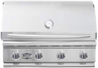 Bullet by Bull Outdoor Products 48109 Bronco Bullet by Bull 4 Burner Grill Natural Gas, Stainless Steel