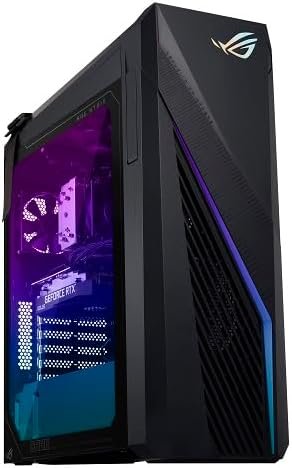 ASUS ROG G16CH (2023) Gaming Desktop PC, 13th Gen Intel® Core™ i7-13700F, NVIDIA® GeForce® RTX 4070, 1TB NVMe™ PCIe® SSD, 16GB DDR4 RAM, Windows 11, G16CH-DB774,Grey