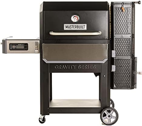 Masterbuilt MB20041220 Gravity Series 1050 Digital Charcoal Grill and Smoker Combo, 1050 sq. in, Black