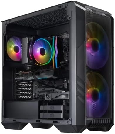 Cooler Master HAF 5 Pro High Performance Gaming PC Desktop – Intel i7 12700F – NVIDIA GeForce RTX 3070 – 16GB DDR4 3200MHz – 1TB M.2 NVMe SSD – WiFi – Windows 11 – Desktop Computer,Black