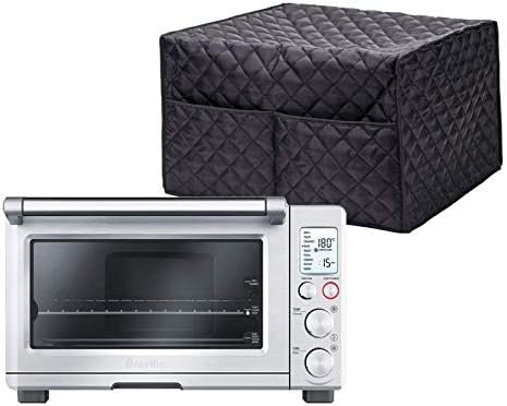 Convection Toaster Oven Cover,Smart Oven Dustproof Cover Large Size Cotton Quilted Kitchen Appliance Protector Storage Bag With 2 Accessary Pockets, Machine Washable CYFC40(only Cover)