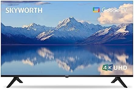 Skyworth 55 inch Smart TV 4K UHD, Big LED TVs for Bedroom, Roku Compatibility, Chromecast Built-in, Bluetooth 5.0, Dolby Vision, Sports & Game Mode (UE7600, 2023 Model)