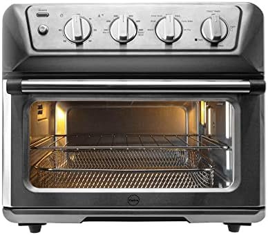 iCucina 1800W Convection Air Fryer Toaster Oven, Large 22.5QT Countertop Oven with 7-in-1 Functions (cut toaster), Stainless Steel
