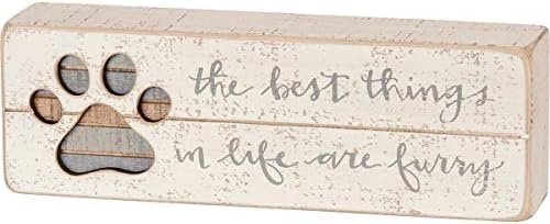 Primitives by Kathy 38231 Hand-Lettered Slat Box Sign, Best Things In Life
