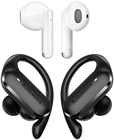 Audiovance 2 Sets Wireless Earbuds Bluetooth Headphones Ideal Gifts, Nature 301 & Speed 301, 2 Sets Wireless Ear Buds for iPhone & Android (SPNT 301)