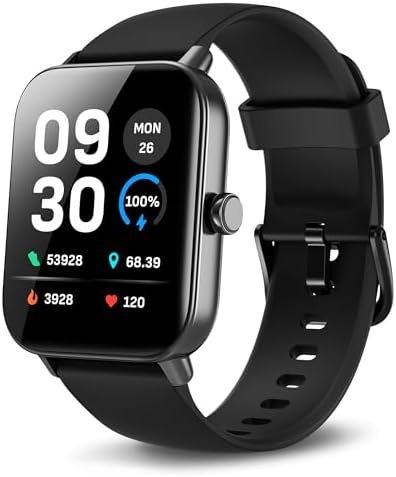 Yoever Fitness Tracker with Alexa, 1.8” Bluetooth Call Activity Trackers and Smartwatches, SpO2 Heart Rate Sleep Monitor, 100 Sports, IP68 Waterproof Step Calorie Counter Pedometer for iPhone Android