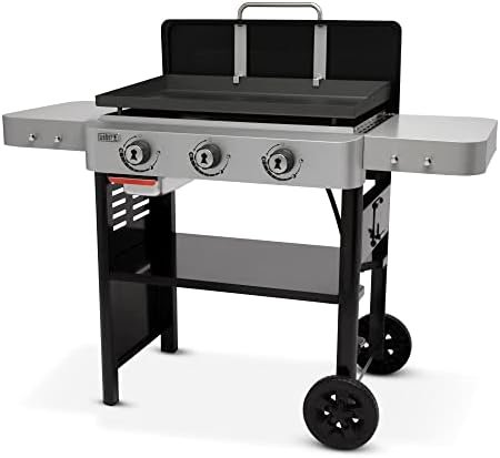 Weber 28″ Gas Griddle, 3 Burner, Black