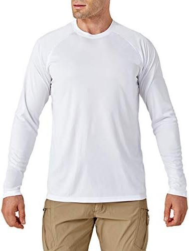Men’s UPF 50+ Sun Shirt Long Sleeve Quick Dry UV Protection Fishing Swim T Shirt SPF Rash Guard
