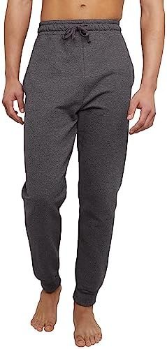 Hanes EcoSmart Jogger Sweatpants, Men’s Midweight Fleece Lounge Pants, 30.5″