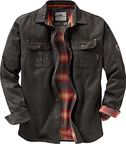 Legendary Whitetails Men’s Journeyman Shirt Jacket, Flannel Lined Shacket for Men, Water-Resistant Coat Rugged Fall Clothing