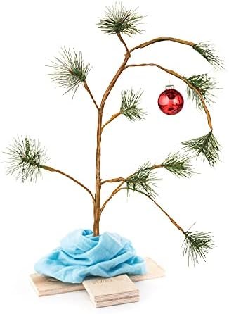 ProductWorks 24-Inch Peanuts Charlie Brown Musical Christmas Tree with Linus Blanket