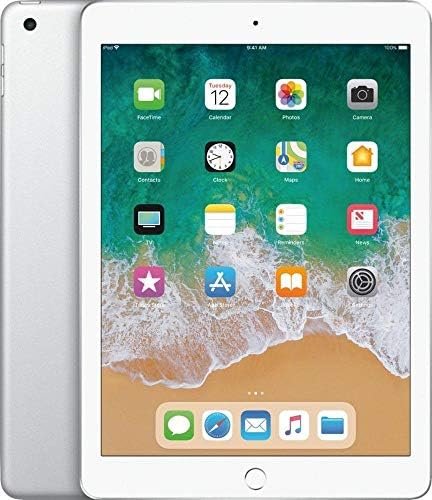 Apple iPad 9.7 with WiFi, 128GB- Silver (2017 Model) – (Renewed)