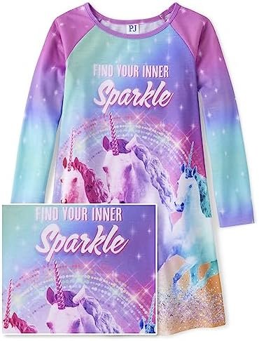 The Children’s Place Girls’ Single Long Sleeve Nightgowns