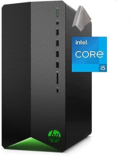 HP Pavilion Gaming Desktop, 11th Gen Intel Core i5-11400F (6 Cores, up to 4.4GHz, Beat i7-9700K), 16GB DDR4 RAM, 512GB PCIe SSD, NVIDIA GeForce GTX 1650, WiFi, Pre Built PC Bundle with JAWFOAL