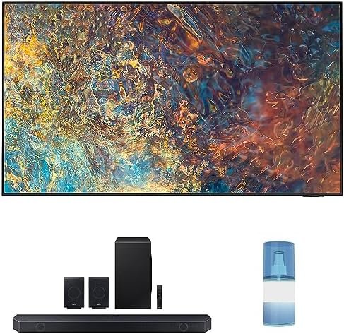 SAMSUNG QN98QN90AA 98 Inch Neo QLED QN90 Series 4K Smart TV with a HW-Q990C 11.1.4ch Soundbar with Rear Speakers and Dolby Atmos and HDTV Screen Cleaner Kit (2021)