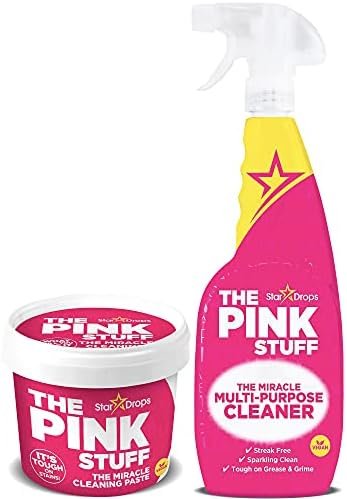 Stardrops – The Pink Stuff – The Miracle Cleaning Paste and Multi-Purpose Spray 2-pack Bundle (1 Cleaning Paste, 1 Multi-Purpose Spray)